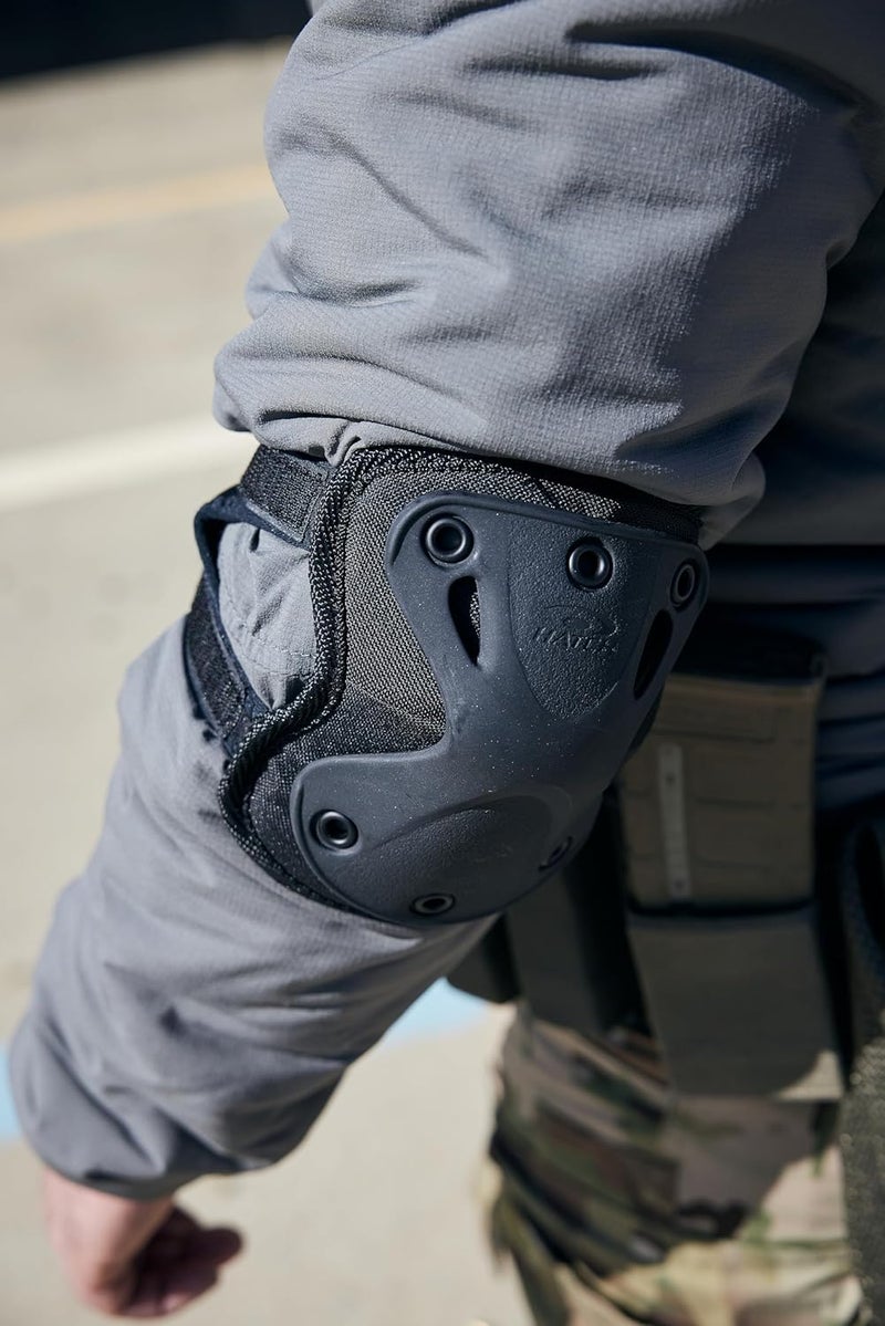 Hatch XTAK Tactical Military Elbow Pads, Black, One Size Fits Most - Image 5