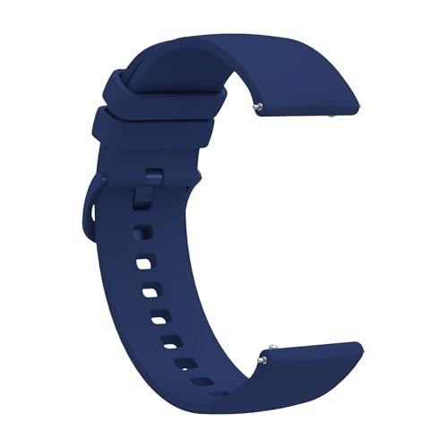 ACM Watch Strap Silicone Belt 22mm compatible with Fastrack Limitless Fs1 Pro Smartwatch Color Hook Band Blue - Image 2