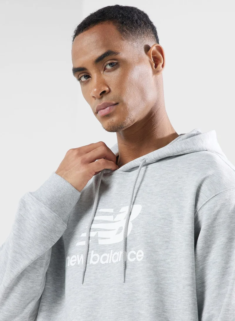 New Balance Logo Stacked Hoodie
