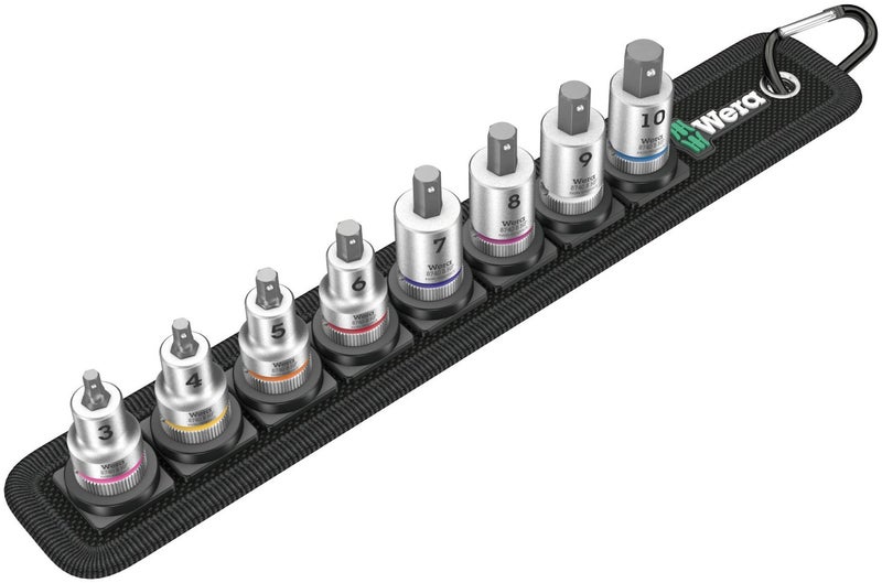 Wera 05003971001 Belt B 2 Zyklop InHexPlus bit socket set with holding function 38 drive 8 pieces - Image 2