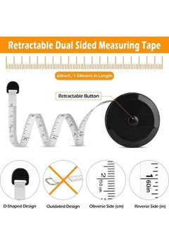 Generic Dual Scale Measuring Tailor Tape 60 inch Black/White  - Image 3