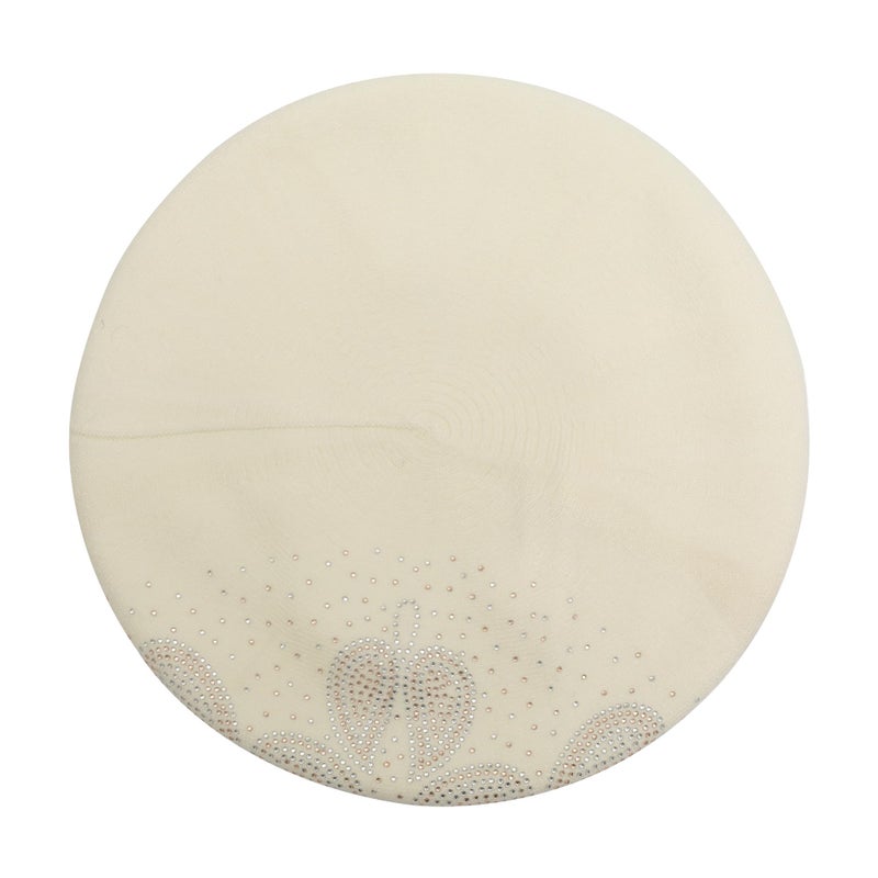 ZLYC Womens French Beret Hat Reversible Knitted Thickened Warm Cap for Ladies Girls (Paisley White) - Image 5