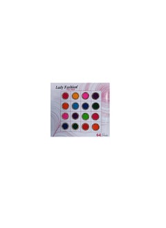 ATCUSA ATCUSA Lady Fashion Premium Spiral Book Round Multicolored Bindi with Crystals  Temporary TattooBody ArtJewel  Various Sizes 11 mm  64 bindis 