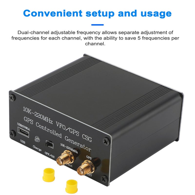 10KH-220MHz VFO GPS Controlled Generator Taming Reference Signal Source GPS Disciplined Oscillator - Image 5