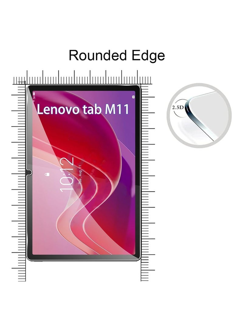 واقي شاشة زجاجي مقوى لجهاز لينوفو تاب M11 - 11.0 بوصة شفاف - Image 4