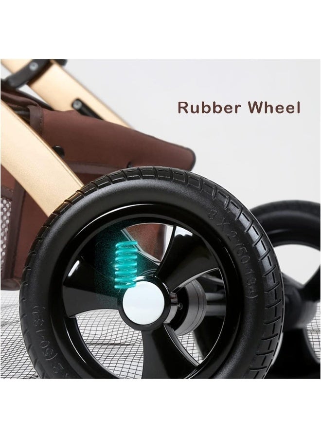 عربة سفر للطائرة - عربة مطوية محمولة للمطار - عربة صغيرة للسفر مع الأطفال - عربة لجميع التضاريس للأطفال. (أحمر) - Image 3