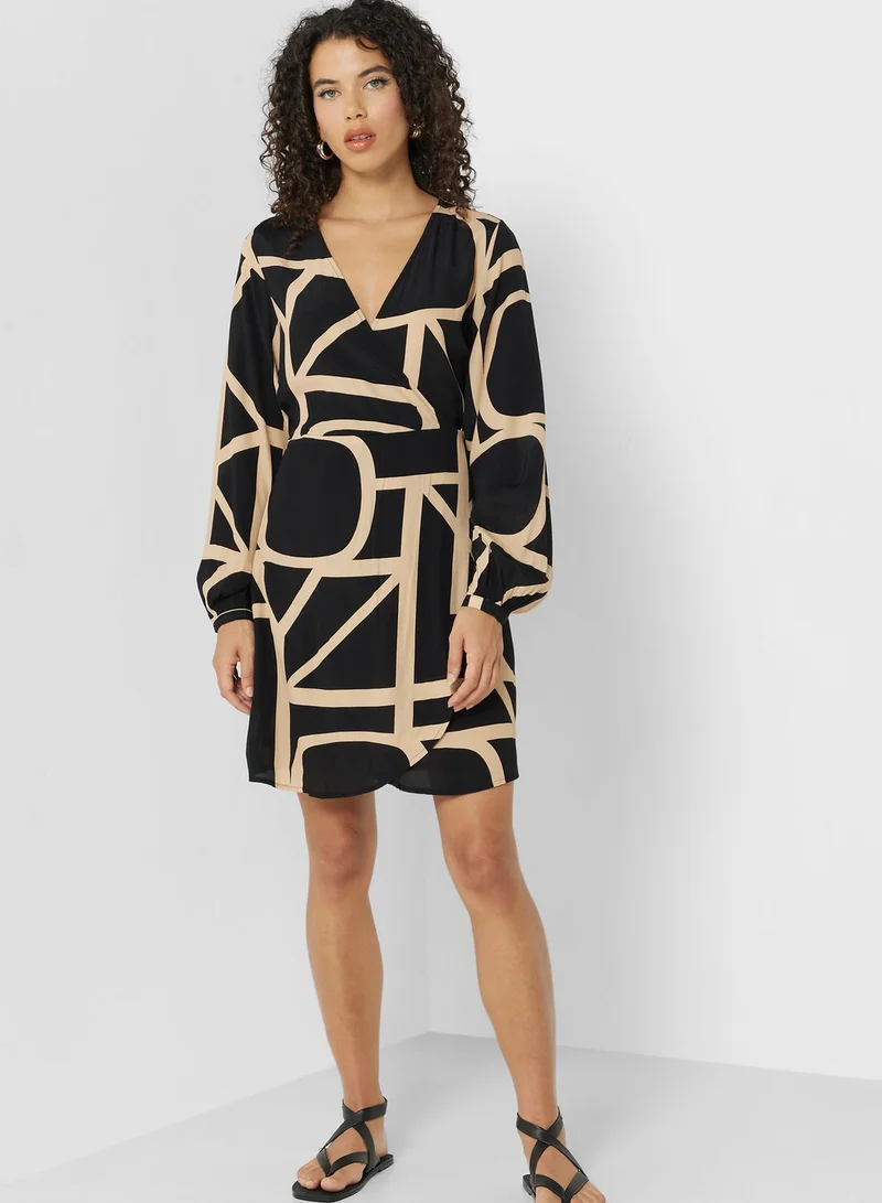 ONLY Abstract Print Dress