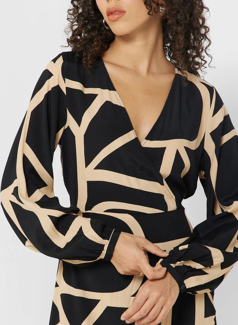 ONLY Abstract Print Dress