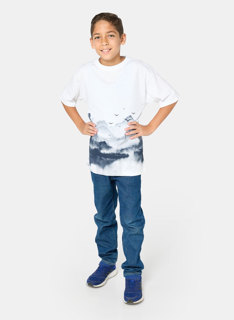Panco Baby Boys SURF T-Shirt with Print Detail - Image 4