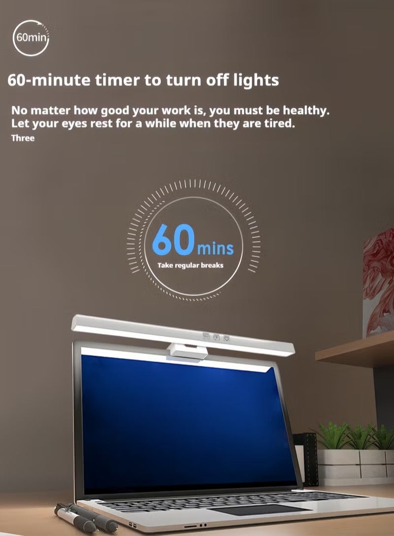Sharpdo USB Powered Computer Monitor Laptop Lamp for Eye Caring, Touch Control, For Office/Home/Gaming/Desk with Adjustable Brightness/Color 33cm - Image 3