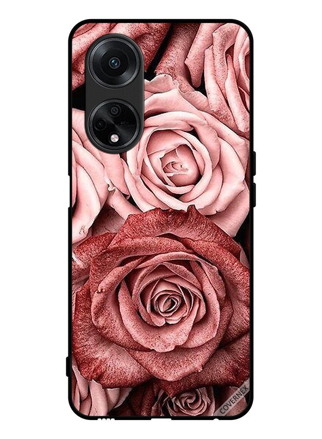 Covernex Protective Case Cover For Oppo F23 5G Peach Flowers - Image 1