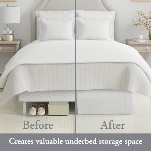 Bed Maker's Bed Maker’s Never Lift Your Mattress Bed Skirt, Designed for Box Spring Beds, Split Corners, 14 Inch Drop Length, Twin, Black - Image 4