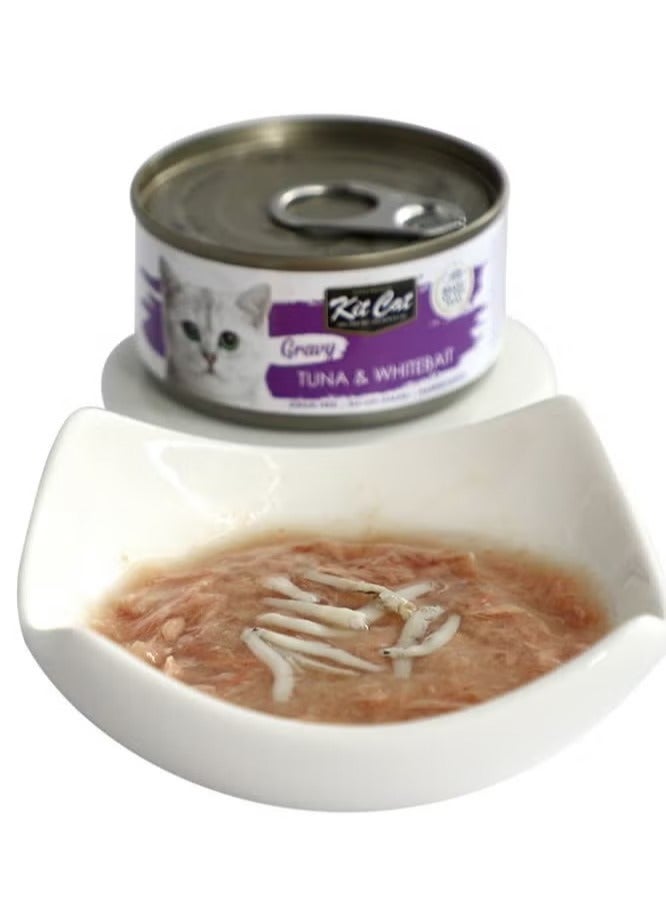 كيت كات طعام قطط رطب بنكهة التونة و صغار السمك مع المرق 6 عبوات بوزن 70 جرام - Image 3