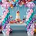 Kasyat 2 Set Mermaid Balloon Column Stand Kit Adjustable Mermaid Balloon arch kit for Wedding Baby Shower Birthday Party decoration Supplies - Image 4