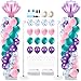 Kasyat 2 Set Mermaid Balloon Column Stand Kit Adjustable Mermaid Balloon arch kit for Wedding Baby Shower Birthday Party decoration Supplies - Image 2