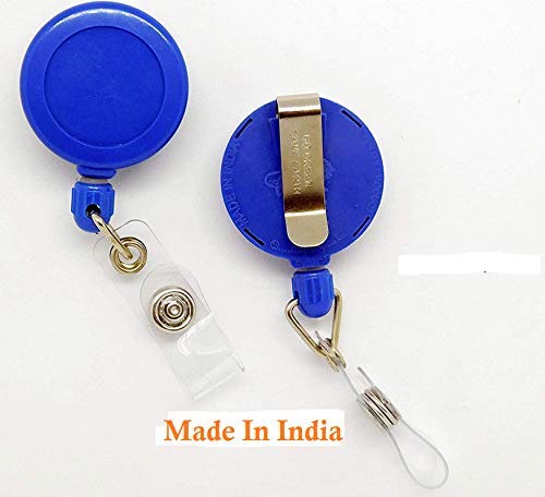 ANG Combo Pack of Blue ID Card Holder with Retractable Reel YOYO Made in India(Pack of 2) - Image 5