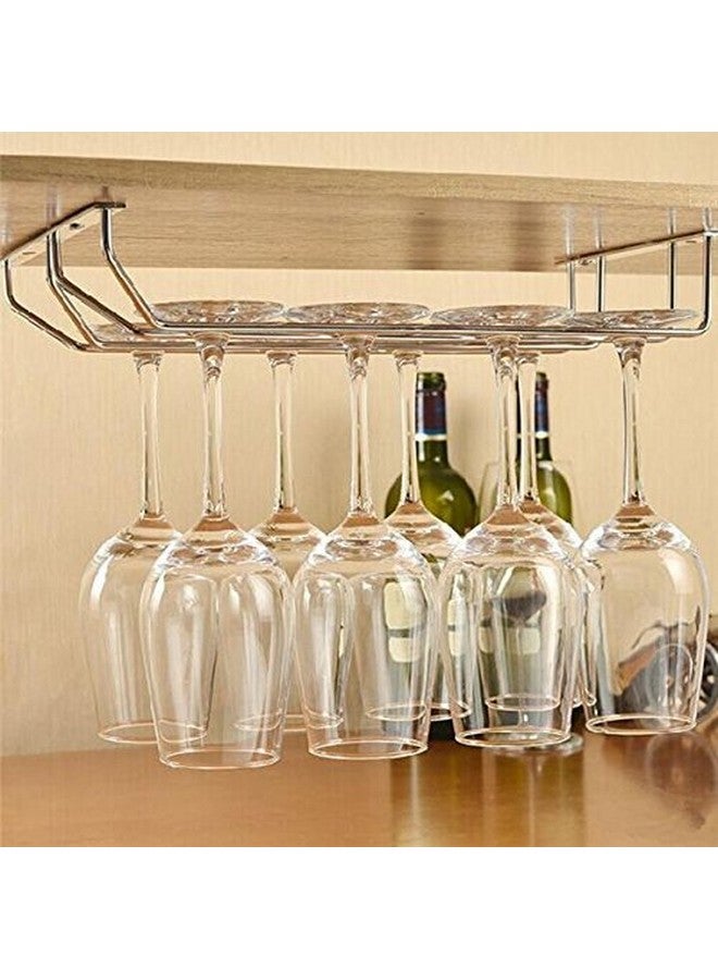 LEVON Modern Red Wine Goblet Glass Hanger | Stainless Steel Holder Hanging Rack Shelf Bar Party Drink Supply (Double), Hanging Shelves - Image 3