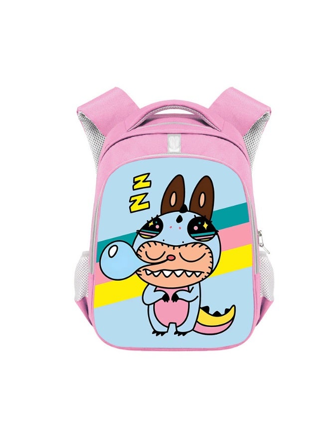 لابوبو حقيبة ظهر لابوبو للطلاب، بسعة كبيرة، عالية الجودة، مصنوعة من البوليستر المقاوم للتآكل، مقاس 36*26*13 سم. - Image 1