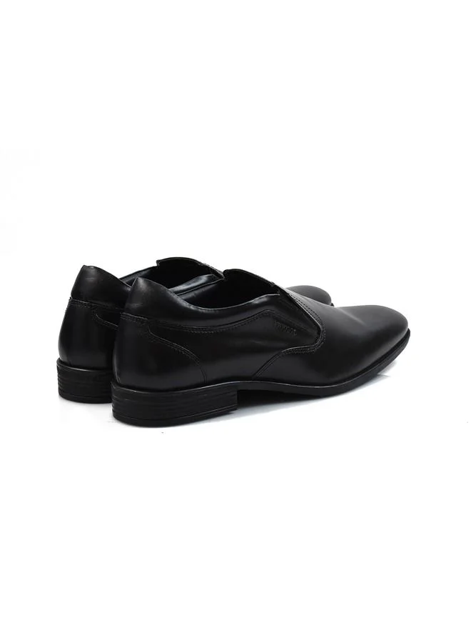 أتيليو Men's Robert Woo 15 Oxford Derby Loafer Slip On Comfort Black Leather Work Office Formal Occasion Party Casual Wear Italian Design Anti Skid Padded Insole Trendy Fashion Premium Shoes