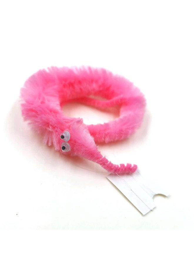 Caterpillar Seahorse Elf Magic Props Exotic Toy Magic Worm Funny Cat Worm Bulk In Stock-Color:Pink - Image 1