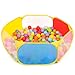 Eocolz Kids Ball Pit Large Pop Up Toddler Ball Pits Tent for Toddlers Girls Boys for Indoor Outdoor Playhouse Baby Playpen wZipper Storage Bag Balls Not Included Blue Yellow Red Green - Image 3
