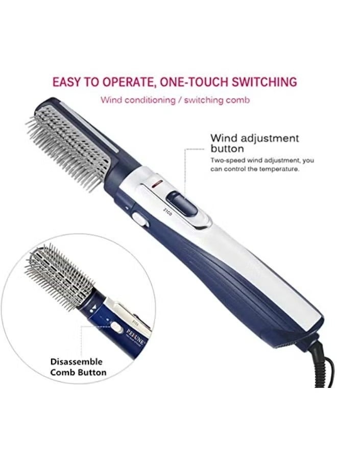 3-In-1 Hair Styler Blue/White Brushes - Image 3