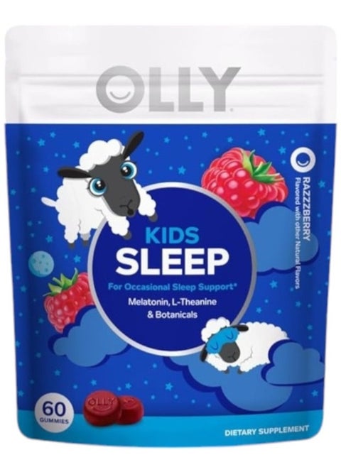Kids Sleep Melatonin, L-Theanine & Botanicals 60 Gummies