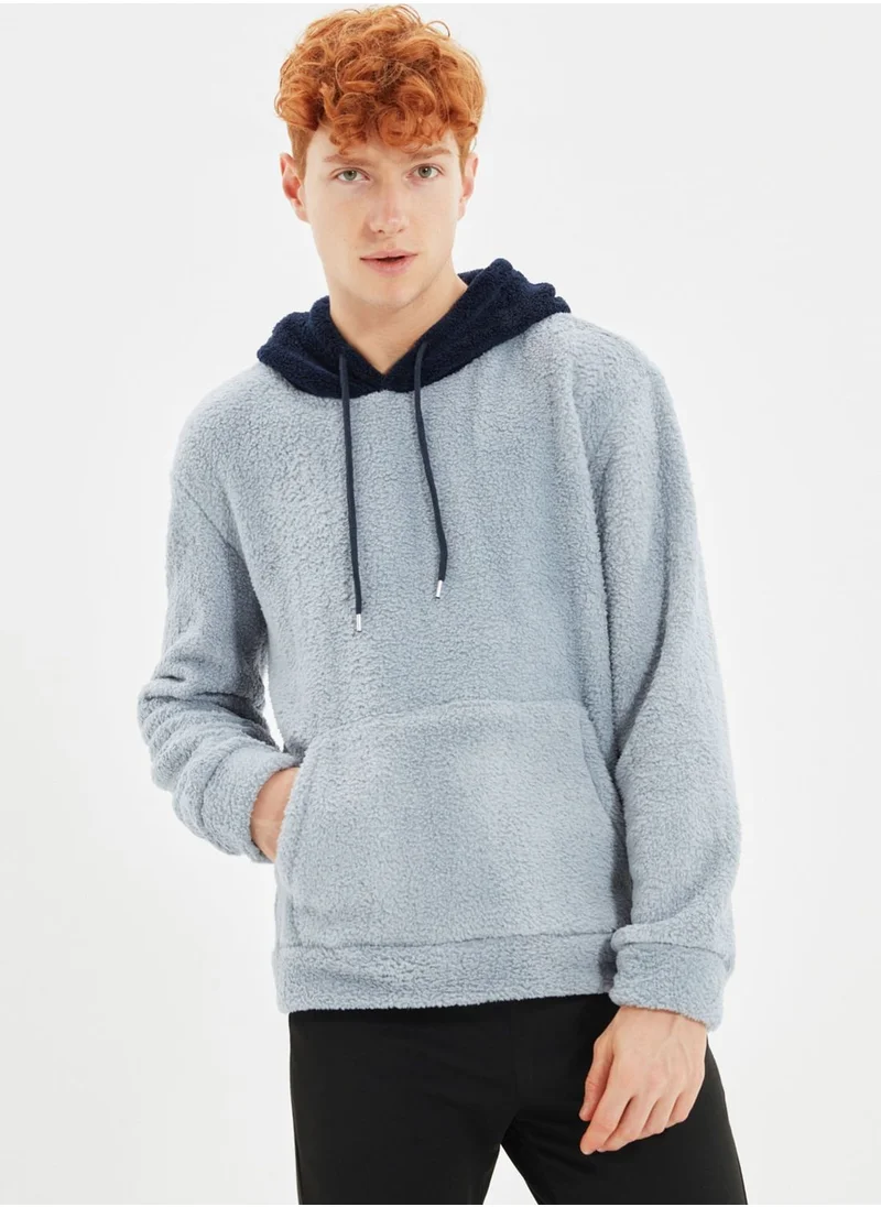 trendyol Fleece Detail Hoodie