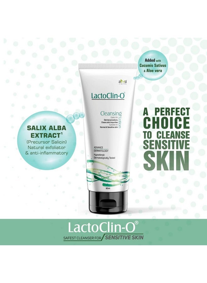 Vegetal LactoClin-O Cleansing Lotion, Hypoallergenic Face Wash for Normal & Sensitive Skin, 90 ml Pack of 2 - Image 5