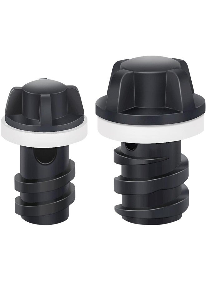 MetVot Cooler Drain Plug for RTIC Coolers, 2 Pack Large & Small Replacement Plugs Compatible with RTIC 20QT, 45QT, 65QT, 110QT, 145QT Coolers with New 2 Drains, Ice Chest Plug for RTIC - Image 1