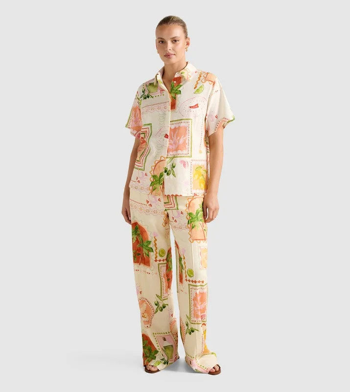 فورايفر نيو OLA Printed Oversized Shirt
