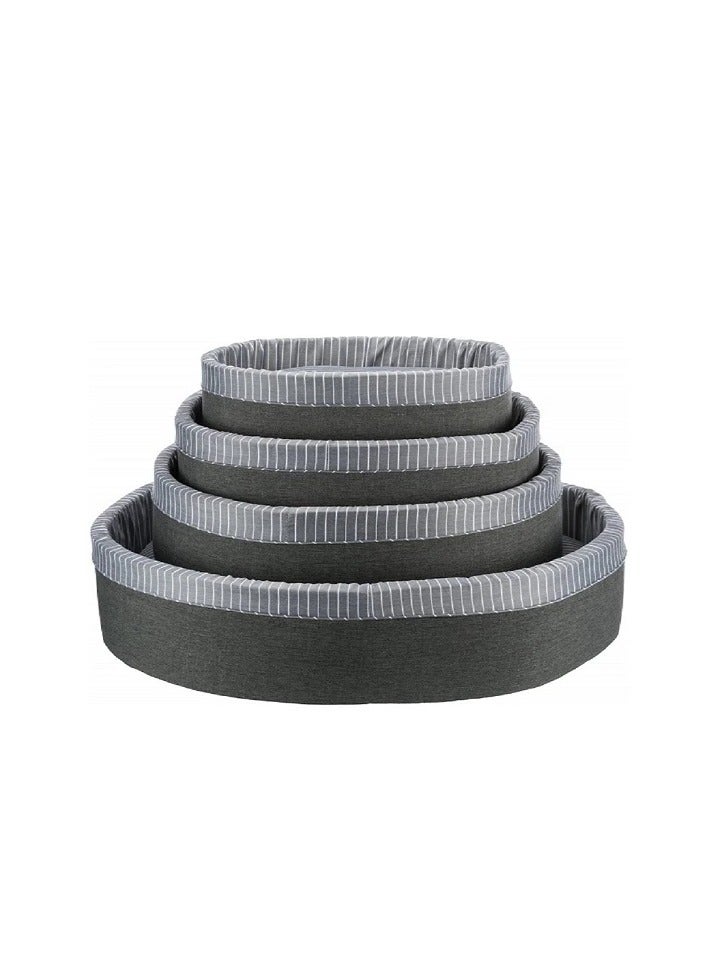 تريكسي سرير تريكسي فينلي باسكت رمادي وابيض للكلاب - Image 3