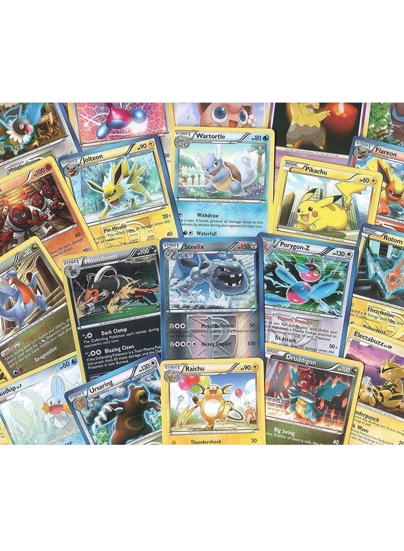 Pokemon 100 PCS TCG Deck Box Card, Assorted Cards Ultra Rare Gold Foil cards Including 20 GX Rare Cards, 20 Mega Ex Series Cards,59 Ex Series cards,1 Energy Card - Image 1
