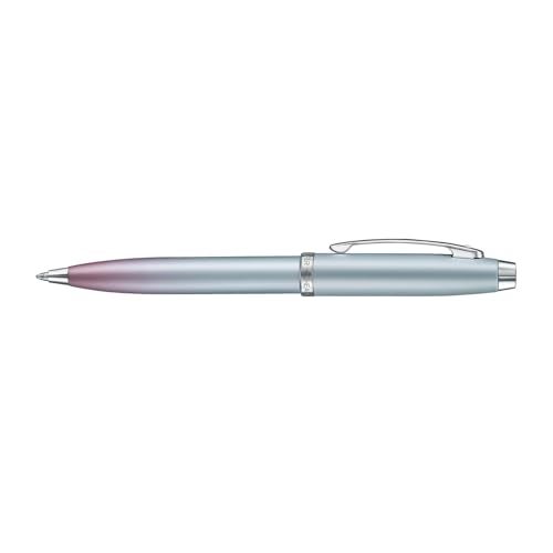 Sheaffer Expressions 100 Pen Blue and Purple Pearlised Gradient Metal with ChromePlated Trims Medium Point Refillable Ballpoint Pen - Image 3
