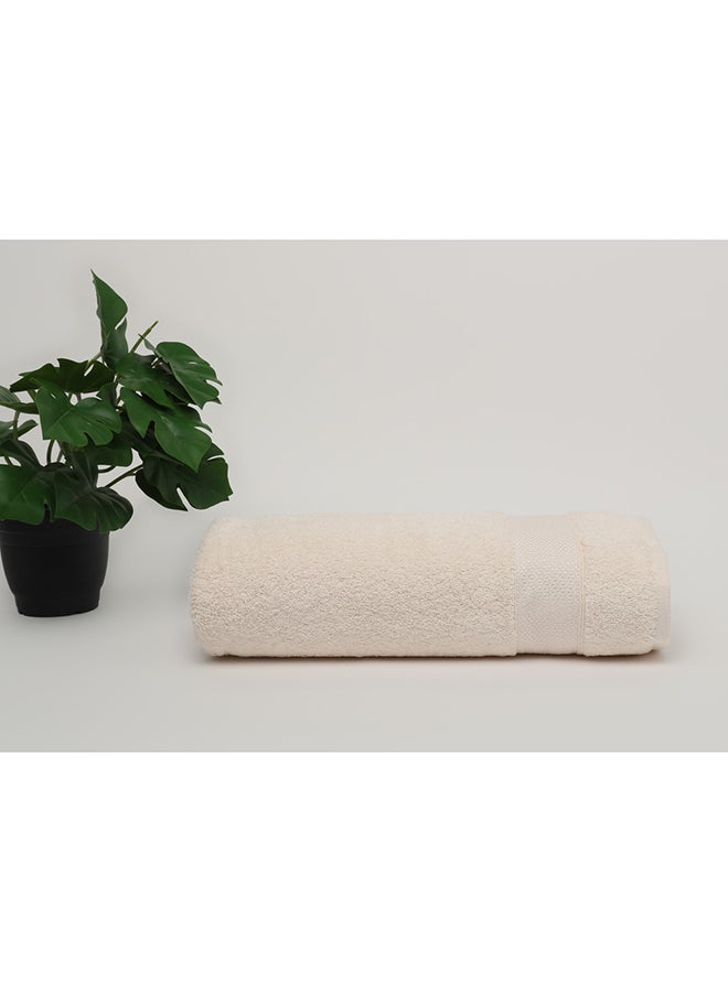 White Rose منشفة الصفاء - 550 جرام لكل متر مربع - 100% قطن تيري - منشفة استحمام 80x160 سم - لمسة فاخرة - تجفيف سريع - ماصة فائقة - بيضاء  - Image 1