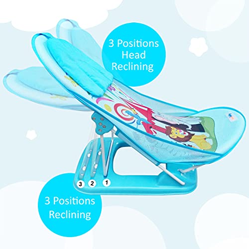 Sunbaby Baby Bath Support seat for New Born Babies for Bathing, Inclined Baby Bather Cum Bath Sling (Circus Fun) - Image 4