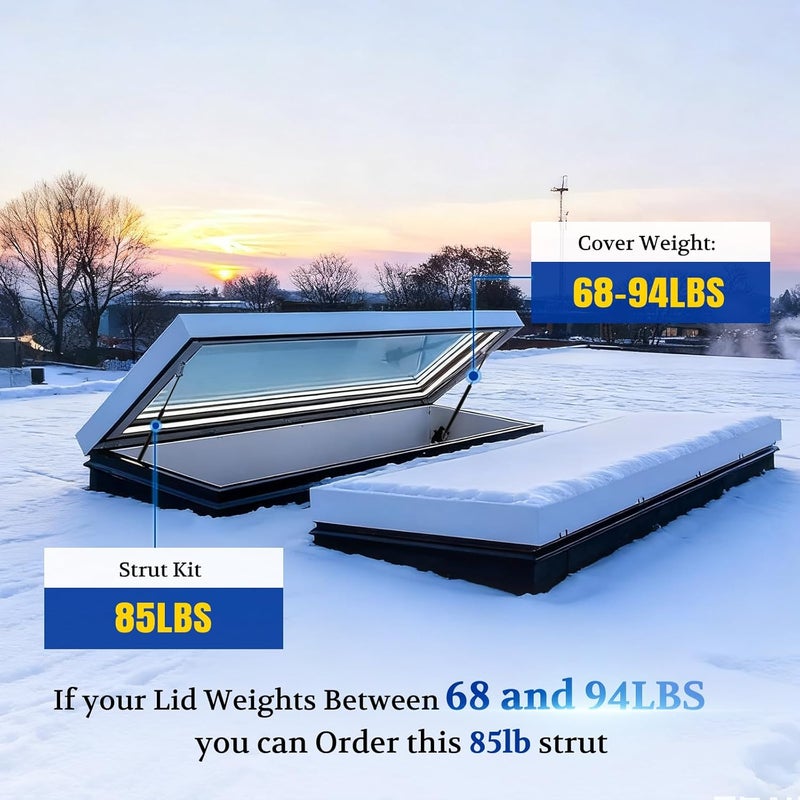ARANA 713120-1200 29 Inch 85Lb/378N Gas Struts for Truck Bed Cover - Image 2