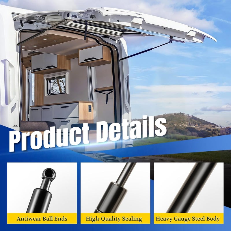 ARANA 713120-1200 29 Inch 85Lb/378N Gas Struts for Truck Bed Cover - Image 5