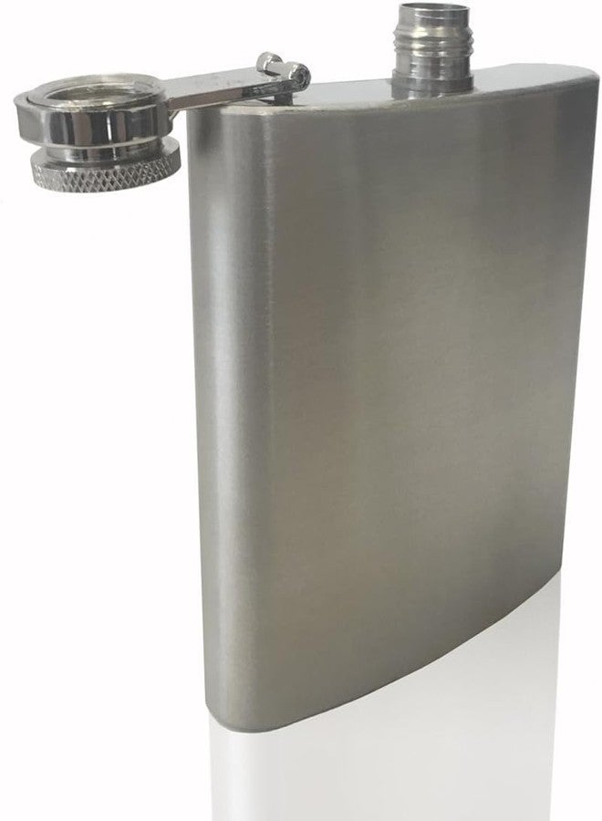 LaserGram Stainless Steel Hip Flask, 6 oz, Set of 10, Leak Proof Lid - Image 2