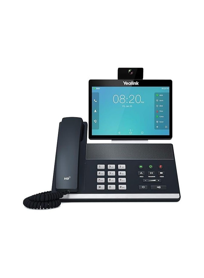 Yealink Smart Video Phone, VP59, Power over Ethernet, Corded Business Desk Phone, 8 Inch Touch Screen, 1080p HD Video, Android 7.1, Bluetooth 4.2, Dual Band 2.4G/5G Wi-Fi, for Executives/Workgroups