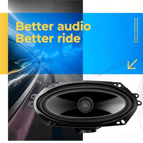 SONDPEX 4x10 Speaker,Dual Cone Car Speaker,4x10 Door speaker Single Unit,Full Range,4 Ohm,Wide Frequency Response,Enhanced Bass,Polypropylene Cone,Rubber Surround,OEM Replacement,Coaxial,Car Stereo System - Image 3