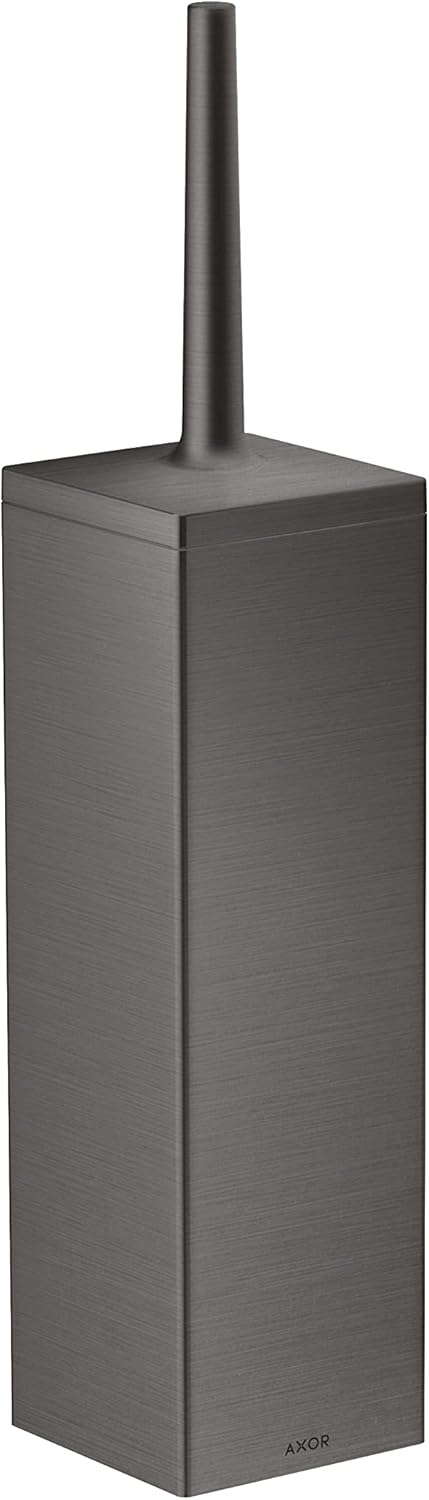 AXOR AXOR Universal Rectangular Toilet Brush Holder WallMounted in Brushed Black Chrome 42655340 