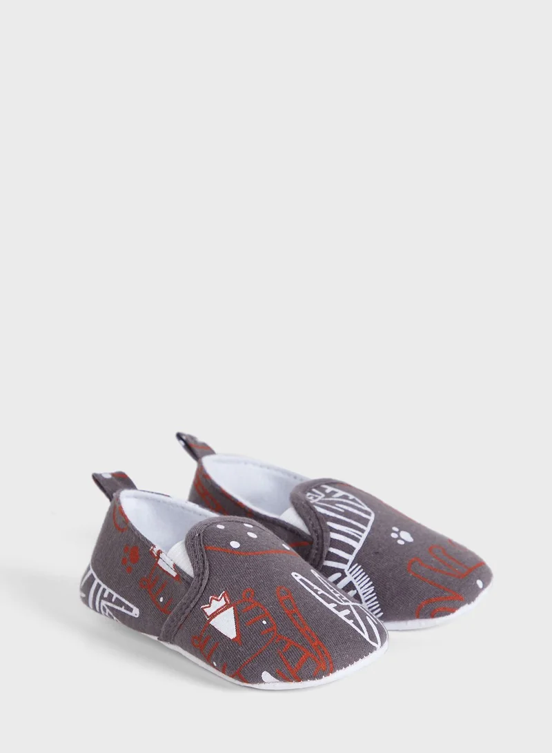 lily and jack Infant Stay Wild Bodysuit & Trouser Set With Sneakers