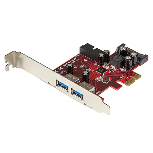 StarTech.com 4 Port PCI Express USB 3.0 Card - 5Gbps - 2 External & 2 Internal - SATA Power - UASP Support - 2x Internal (IDC) Motherboard-Style Headers , TAA (PEXUSB3S2EI) - Image 1