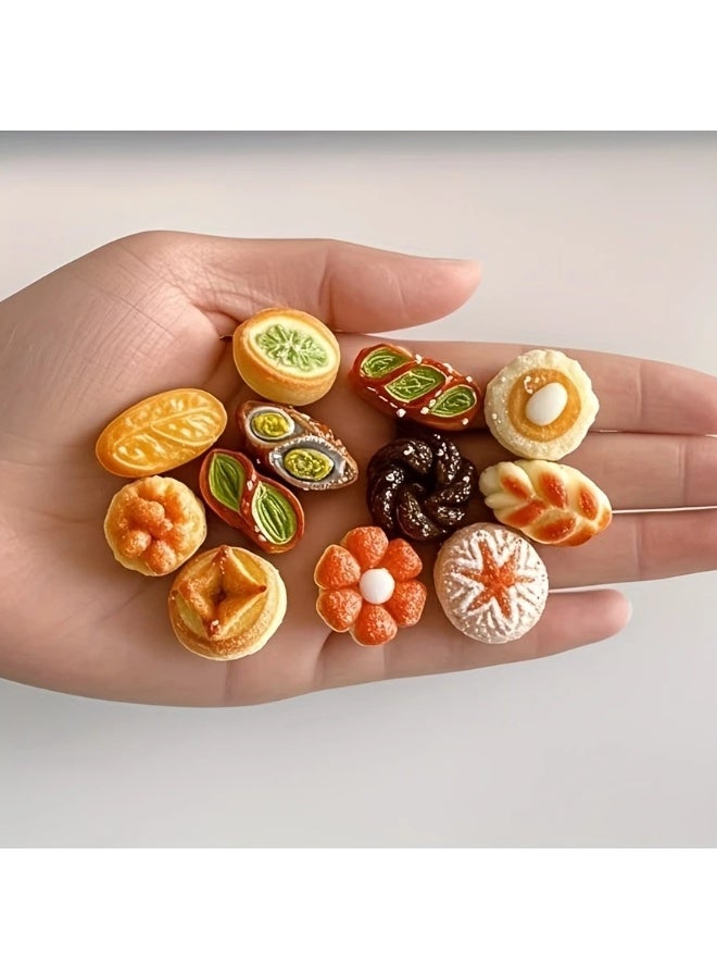 Goolsky 12pcs Art Deco French Baguette Magnets - Realistic Plastic Bakery Items with Detailed Designs, No Electricity Needed, Perfect for Fridge & Counter Decor, Everyday Kitchen Accessory | Art Deco Style | Plastic Magnets, Magnetic Fridge Decor - Image 4