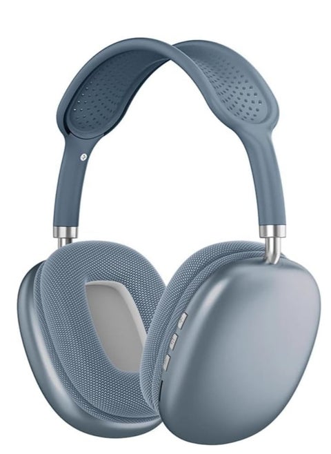 P9 Immersive Active Noise Cancelling Over-Ear Headphones, Epitome of Cutting-Edge Design and Premium Sound Quality. Elevate Your Listening Experience, Fusion of Style and Comfort (Blue)