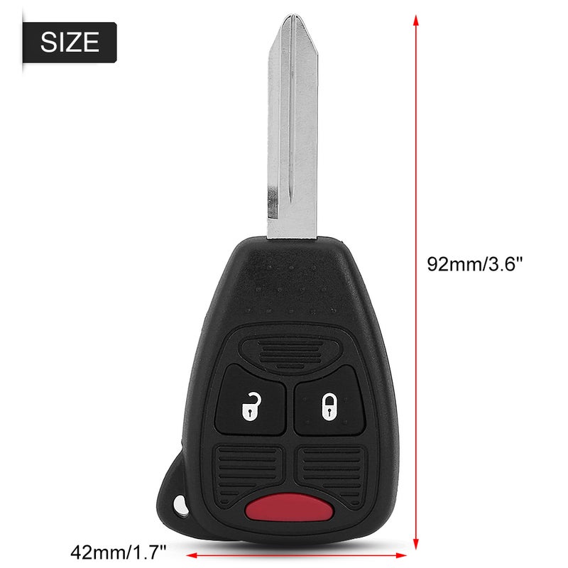3 Button Remote Key Fob 315MHz with Chip for Chrysler Dodge Jeep - Image 5
