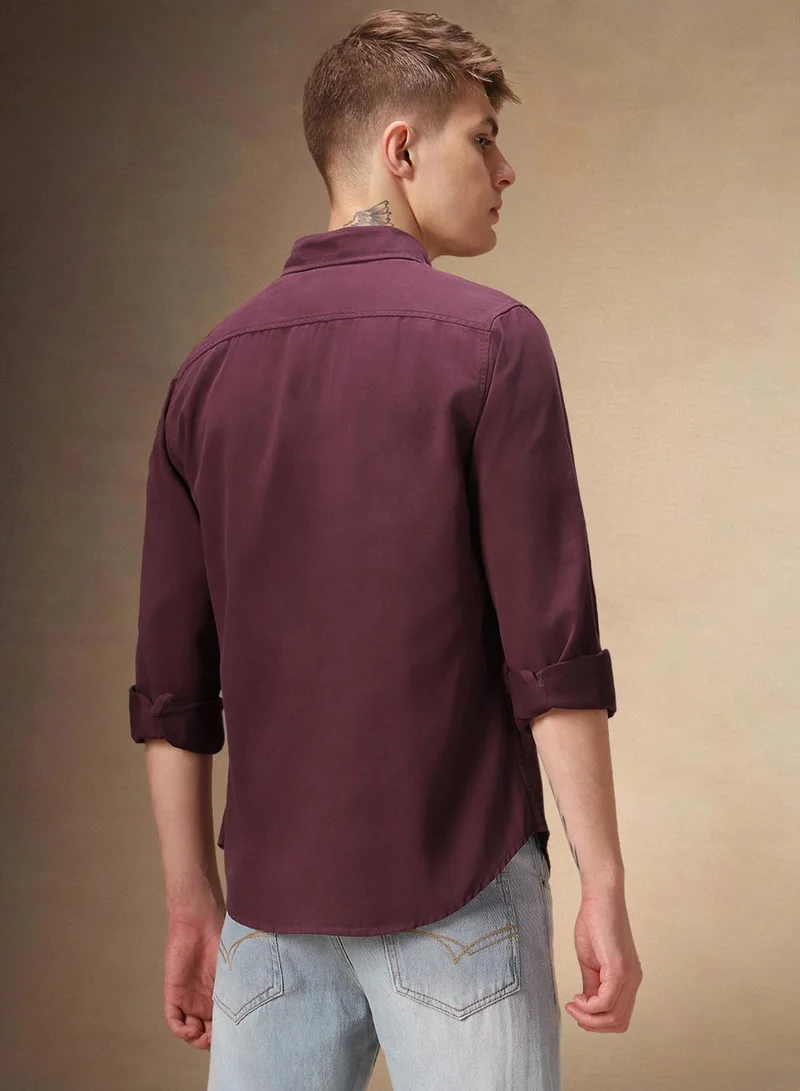 Dennis Lingo Maroon Shirt For Men For Men