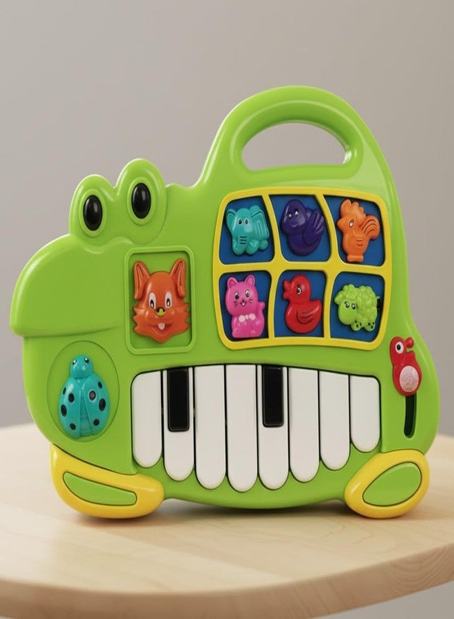 StarAndDaisy Musical Piano for Babies, Animal Voice Sound Toy Piano with Colorful Keys, Animal Shape Activity Toy for Kids with Light & Sound, Early Learning Toys for Toddlers. - Image 1