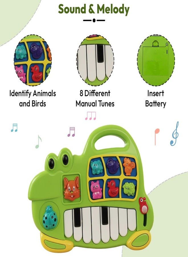 StarAndDaisy Musical Piano for Babies, Animal Voice Sound Toy Piano with Colorful Keys, Animal Shape Activity Toy for Kids with Light & Sound, Early Learning Toys for Toddlers. - Image 3